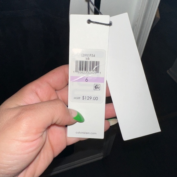 Calvin Klein Suede Dress. - Picture 4 of 6